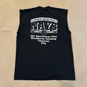 Vintage 1997 NAYS Summer Basketball 90s Sleeveless Muscle Tee Shirt Large